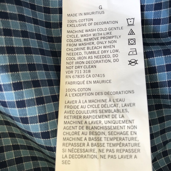 Nautica Men’s Dress Shirt Large Blue Long Sleeve - Picture 6 of 8